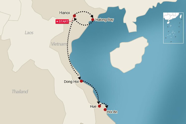 Reiseplan #4: 10-tägige Reise durch Nord- und Zentralvietnam: Geschichte, Kultur und Natur