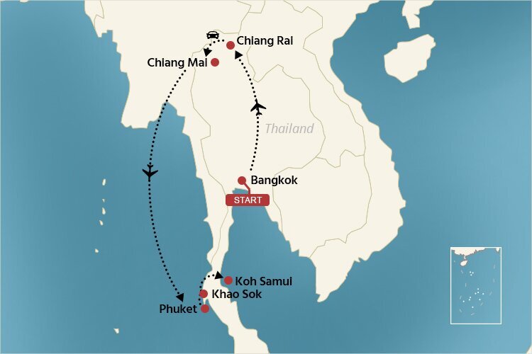 2 Wochen Thailand Rundreise
