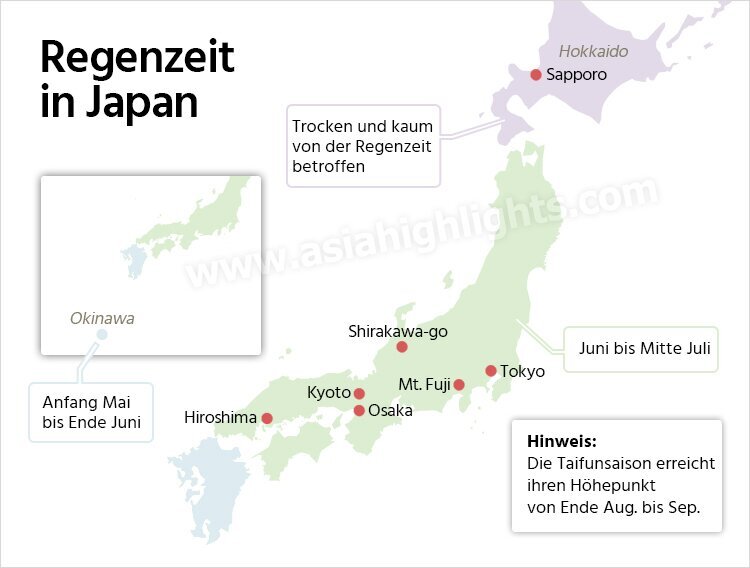 Regenzeit Japan